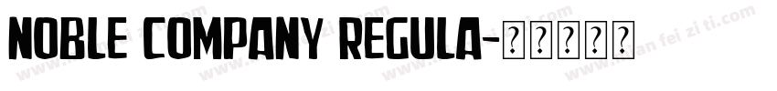 Noble Company Regula字体转换